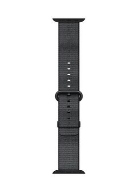 Apple Woven Nylon Band Black for sizes 38mm, 40mm, and 41mm watches